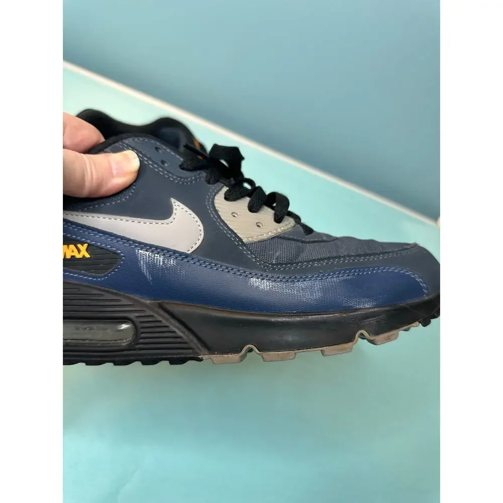 Nike Air Max 90 Essential 'Squadron Blue'  Blue - Black - Safety Orange 10.5 - Picture 6 of 7